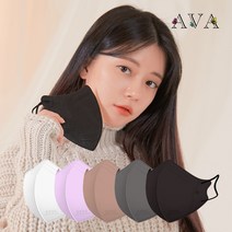 아바 AVA KF94 새부리형 대형 컬러 마스크 50매 홈쇼핑, [아바]화이트