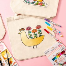 레디코 에코백 만들기 재료 무지 천 가방 꾸미기 패브릭 공예 세트 지구 지키기 캠페인 diy 단체 행사 체험 키트