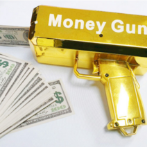 용돈 머니건 메세지 돈 다발 뿌리는 쏘는 총 슈프림 생일 행사 선물 용돈 이벤트 홈파티, 01.달러지폐(100장), 블랙