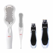 보카스 각질제거기 FC-1000(화이트)+각질제거기 FC-2000(화이트)+회전 손톱깎이 NC-3020(레드)+회전 발톱깎이 TNC-3020(레드), 단품, 단품