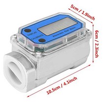 1″ Digital Turbine Flow Meter Gas Oil Fuel Flowmeter Pump Flow Meter ，Diesel Fuel Flow Meter High Ac, 1