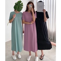 노브라 캡내장 원피스 홈웨어 데일리 냉장고 냉감 쿨 원피스