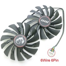 PLD10010S12HH MSI GTX 950 960 970 980 980Ti 게임용 VGA 팬 2G 4G 그래픽 카드 쿨러 95mm 12V 0.40A 냉각, 03 6Wire 6Pin, 03 6Wire 6Pin