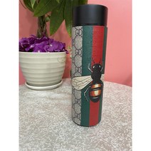 쉔샵 오피스 사무실 여성 리틀 보온텀블러 스마트 LED 스테인리스 텀블러 티컵 남녀 학생 휴대용 물컵 차량용 텀블러 아웃도어 피트니스 헬스 사무용 물병 봄 소풍 텀블러 선물용, 꿀벌