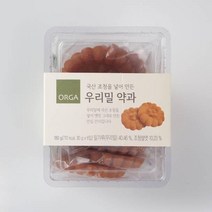 ORGA 간식 우리밀 약과 (180g) 탕비실 회사 어린이 성인 캠핑 차박 홈파티 영화 선물, 15개