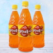 오뚜기 파인애플향 슬러시 시럽 1kg x 15개(1박스), 1개
