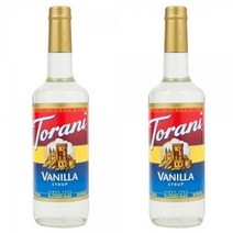 Torani Vanilla Flavoring Syrup 토라니 바닐라 시럽 25.4oz(750ml) 2팩