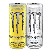 몬스터 에너지 울트라&시트라 355ml X 각12캔(총24캔) 에너지음료 탄산음료 에너지드링크 음료수, 1세트