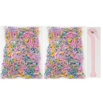 얌뚱이 100g+100g+이지컷 대용량 칼라고무밴드 어린이 유아 머리끈 고무줄 검정 헤어끈 선물