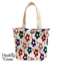 [AK분당점] [힐링그래스] 플리츠 에코백 패턴플라워 HGCB185311