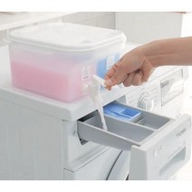세탁 주방 세제 디스펜서 섬유유연제 리필통 액체세제통 핸드워시 리필용기, 두칸