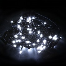 LED 연결 은하수 크리스마스 장식 꼬마 트리 전구 램프 ( 점멸) 전원코드 제공, 연결은하수_검정선/백색(+점멸)