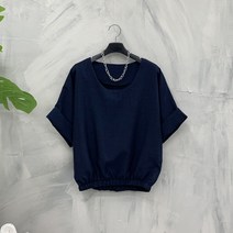 [행복여] 턴업 소매 루즈핏 가오리핏 블라우스