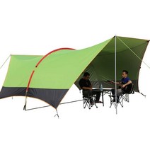 하비 타프 캐노피 터널형 차박 어닝 야외, 6x6 은색으로 칠해진 순수한 흰색
