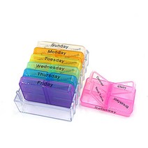 싸다구 수납식 정리 반투명 제통 보관함 카드 케이스 요일별 다용도 약통 약보 영양