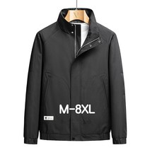 쥬엔리치 남자 빅사이즈 자켓 작업복 점퍼 루즈핏 캐주얼 중년 남성 봄 가을 무지 잠바 M-8XL