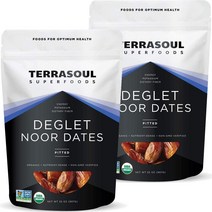 테라소울 슈퍼푸드 데글렛 데이트 Terrasoul Superfoods Deglet Dates 907g 2개
