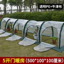 소형 비닐 하우스 홈가드닝 다육이 조립식 미니온실 옥상 베란다 정원 전원주택 시골, 18.5도어 온실 500x100x100cm 이동식 비강