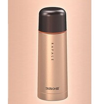 키친아트 보온 라팔 골드메탈 보온보냉병 350ml 원터치 마개 스테인레스 컵대용 뚜껑