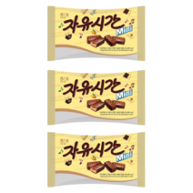 해태 자유시간 미니 180g x 3개 초코바 견과류바 등산간식