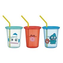 빨대컵 3종 세트 한교동 320ml, 혼합색상, 1세트