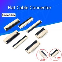 알루미늄 프로파일 0.5mm1mm 피치 언더 클램셸 소켓 10 개 FPC FFC 플랫 케이블 커넥터 4P 5P 6P 8P 10P 12P 14P 16P 20P 22P 24P 30P, 0.5MM