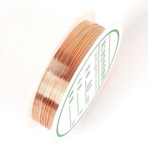 0.25/0.3/0.4/0.5/0.6/0.7/0.8/1mm 합금 코드 실버 골드 컬러 공예 비즈 로프 구리 와이어 DIY 쥬얼리용, 03 Copper_04 0.4mm  8Meters