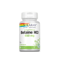 솔라레이 베타인 HCl 펩신 소화효소 650mg 250정 Solaray High Potency Betaine HCl with Pepsin 650mg 250ct