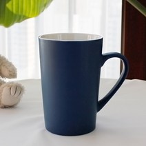 프렌치 롱 무광 머그 칼라 4종 컵 머그잔 인쇄 주문제작, 프렌치 롱 무광 머그 네이비