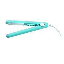 고데기 머리안상하는고데기 다이렉트고데기 세라믹 미니 헤어 컬러 스트레이트너 헤어 아이언, 파란색, 영국