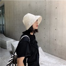 YUYIMI 여자벙거지모자 면 버킷햇 봄 여름 가을