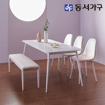 동서가구 소이 퓨어 1800 테이블 6인용 식탁 YWG031, 화이트
