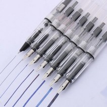 컨버터포함 플랫닙 고품질 캘리그라피 UK01151 만년필 아트펜, 0.7mm UK01151