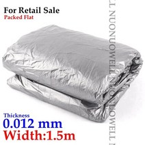 사과반사필름 농업용 은빛 블랙 반사 필름 과수원 티 플라스틱 뿌리 덮개 심기 온실 야채 관리 커버, 길이 40m, 폭 1.5m