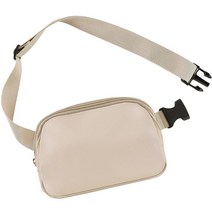 Movker패니 백 베이지. 조절 가능한 스트랩이 달린 유니 벨트 백