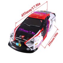 1/10 RC 자동차 쉘 페인트 바디 195/190mm 너비 PVC 커버 110 레이싱 드리프트 투어링 Hsp Yokomo Hpi ZD TAMIYA, [08] H