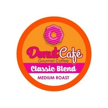 큐리그 K 컵 브루어스용 Donut Café 싱글 서브 커피 포드 클래식 블렌드 미디엄 로스트 80개, 클래식 블렌드_80개(1팩)