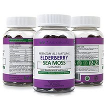 재스내츄럴 블랙 엘더베리 오가닉 아일랜드 씨모스 젤리 사과맛 60캡슐, 개