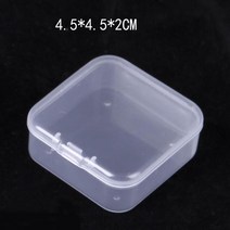 피규어진열장 계단식 아크릴 전시 152030pcs 정사각형 작은 상자 보석 주최자 귀걸이 반지 비즈 스토리지, 02 4.5x4.5cm_02 5pcs