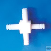 PTFE 테프론 십자형 연결관 C20-450-455 016.1112.5.2, 6) PTFE 4-way Connector id4mm od10mm
