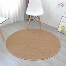 바디프랜드야자수매트 원형 테이블 층간소음 냉감패드 바닥 돗자리 일본식 거실 티 린넨