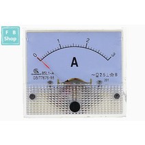 아날로그 패널 전류계 다이얼 전류 게이지 AC 미터 85L1 1A 2A 3A 5A 10A 15A 20A 30A 50A 75A 1 개, [02] 2A