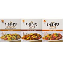 청정원 카레여왕 구운마늘양파 + 비프 + 치킨, 3세트