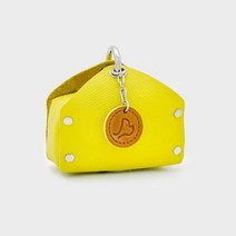 [국내제작] 헤이루프 프리미엄 가죽 풉백 헤이풉백 배변봉투 케이스 파우치, 라임옐로우