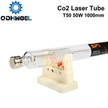 정시출고 QDHWOEL 레이저 튜브 전원 직경 1000mm T50 Co2 50w 길이 CO2 레이저 조각 및 절단기, 한개옵션0