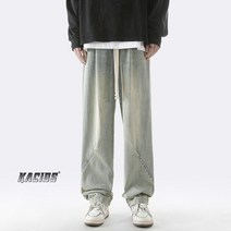 데님청 맥시 바지 B335A463 P60 통제함 7893 면 4폴리에스테르 섬유 3비스코스 스트레이트핏 4994045688