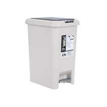 샤바스 클린업 페달 휴지통 20L, 1개, 베이지