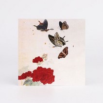 명화엽서 남계우_빨간꽃과 나비, basasboy 본상품선택