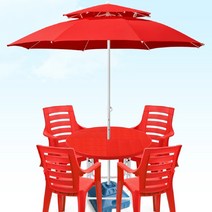 포장마차 테이블 야외 실외 파라솔 편의점의자, 05.회전_밤색4개