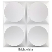 장식 3D 벽 패널 다이아몬드 디자인 비 자체 접착 플라스틱 타일 스티커 거실 욕실 벽지 6 개 30cm, M-(Bright white)